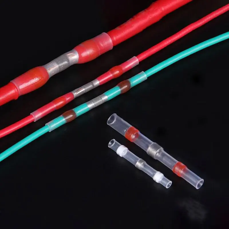 Solder Ring Terminal Sealed Heat Shrink Tube Wire Connector Heat Shrink Quick Terminal Waterproof Quick Butt Connector
