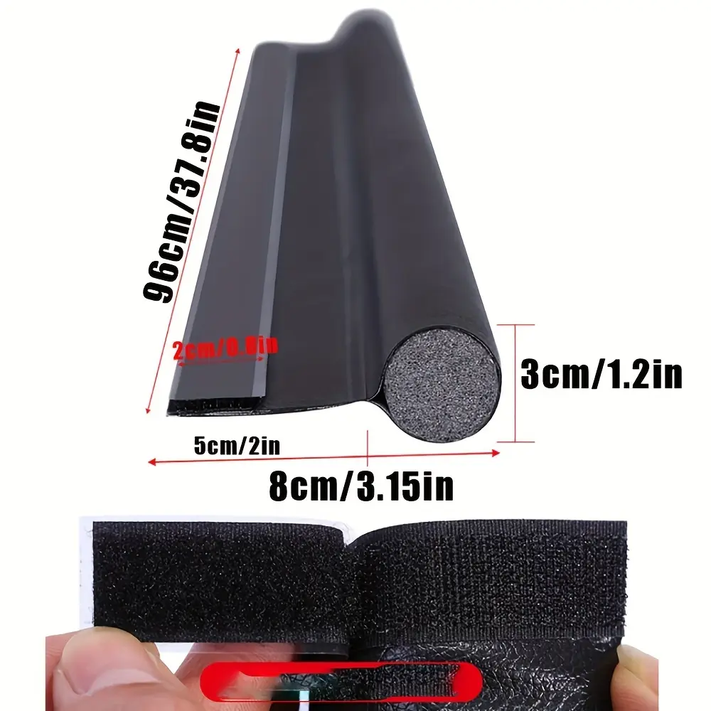 Door Draft Stoppers For Bottom Of Door Adjustable Self-Adhesive Sound-Proof Door Bottom Seal Strip Gap Blocker Foam Weather Stri