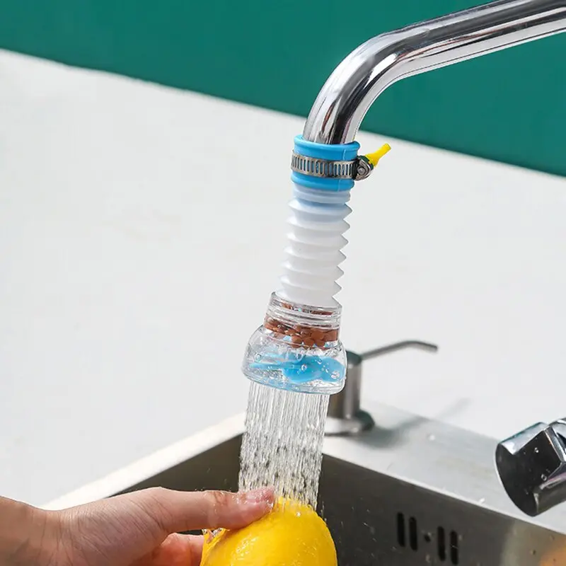Faucet Filter Splash Proof 360 Degrees Rotatable Retractable Faucet Extender Universal Kitchen Maiwanshi Filter Water Purifier