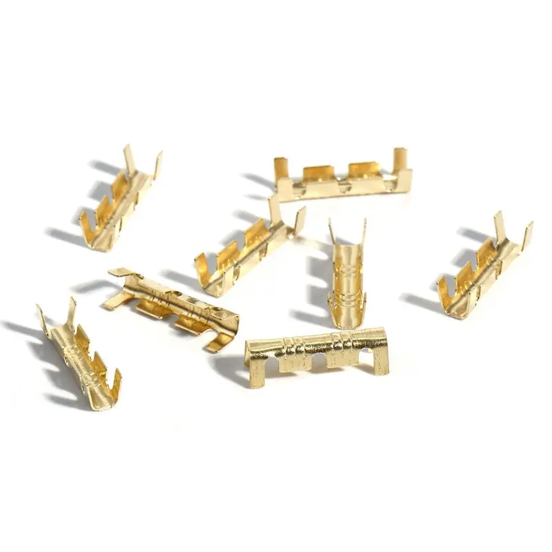 100Pcs Docking Terminals Push Button Quick Connect Terminals U Type 0.3 to 1.5 Mm2 Connectors Dual Connector Terminals