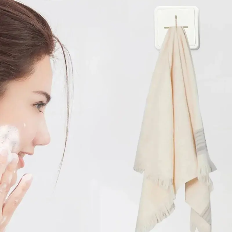 Self Adhesive Towel Storage Racks Hanger Adhesive Rag Dishcloth Holder Kitchen Rag Cleaning Tools Hook Rack Storage Clip