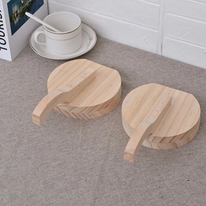 Solid Wood Dough Press Tool Quick Easy Dumpling Skin Presser Home Dumpling Wrapper Skin Making Mold Kitchen Pastry Baking Tools