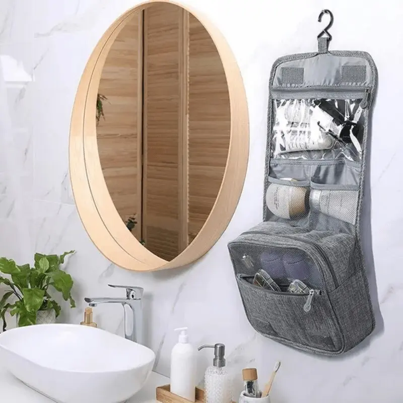 Foldable Toiletry Bag Organizer Hanging Storage Bag Bathroom Makeup Bag Case Cosmetic Bag Travel Bag For Travel Business