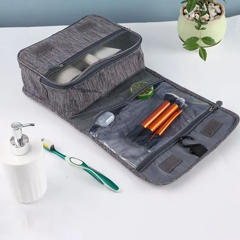 Foldable Toiletry Bag Organizer Hanging Storage Bag Bathroom Makeup Bag Case Cosmetic Bag Travel Bag For Travel Business