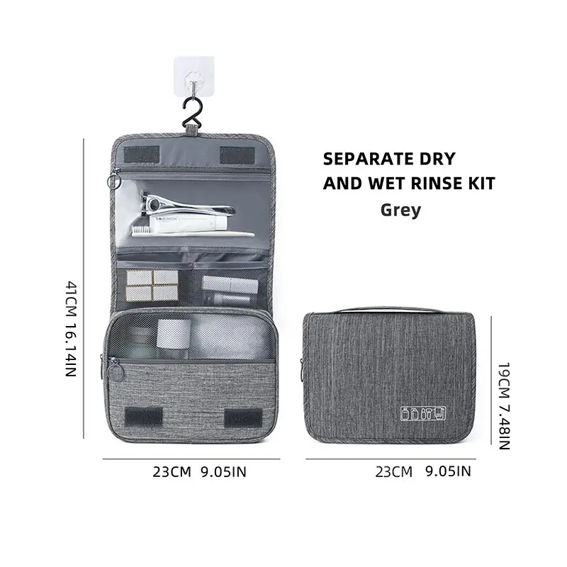 Foldable Toiletry Bag Organizer Hanging Storage Bag Bathroom Makeup Bag Case Cosmetic Bag Travel Bag For Travel Business