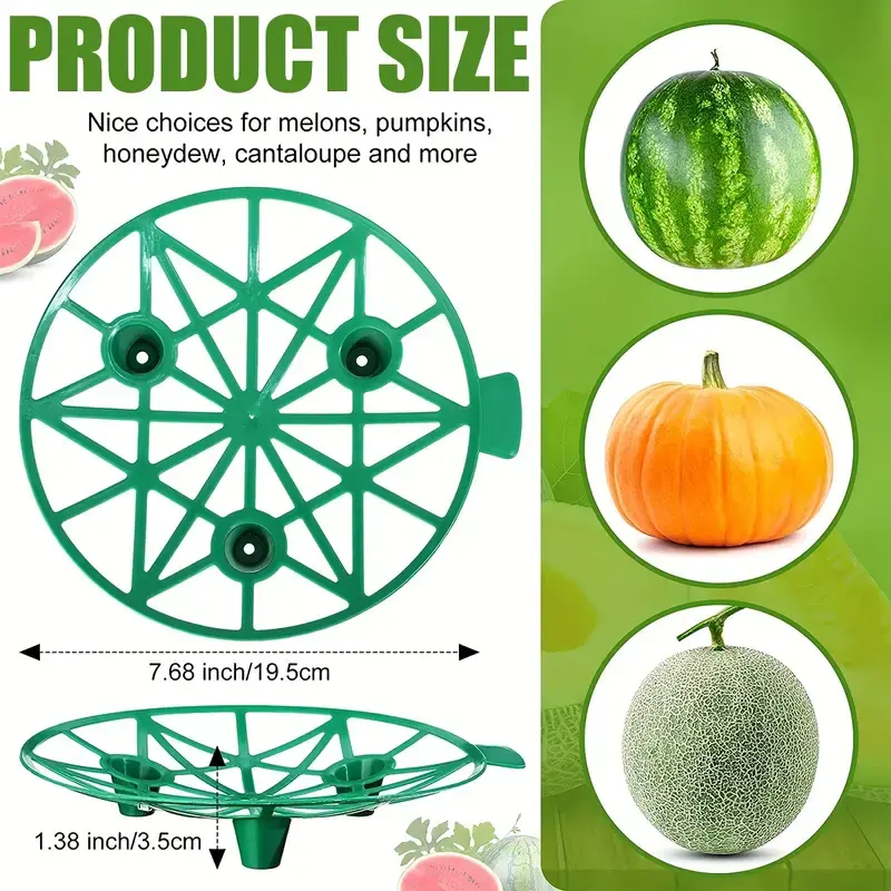 Gardening Melon And Fruit Tray, Household Watermelon Tray,Garden Fruit Anti- Rotting Bracket,Plastic Stable Tray, Watermelon She