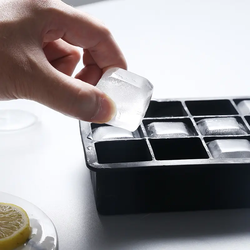 15 Square Ice Cube Molds With Silicone Easy Release Ice Cream Homemade Summer Beverage Cooling Kitchen And Bar Tools