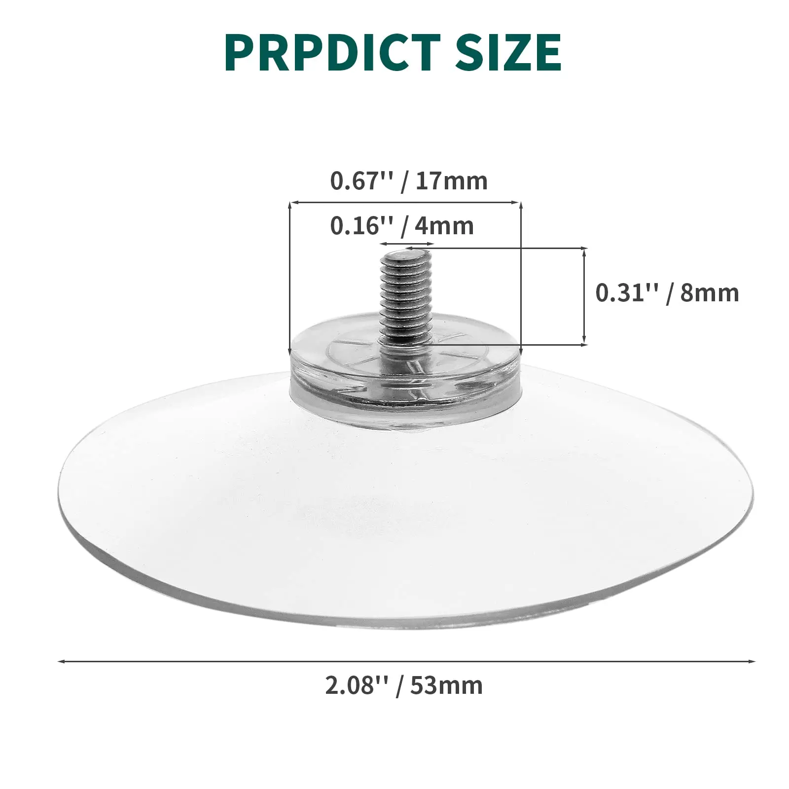10 Pcs Clear Suction Cups PVC Vacuum Suction Cup Holder Plastic Suction Cups with Screws for Bathroom Kitchens Offices