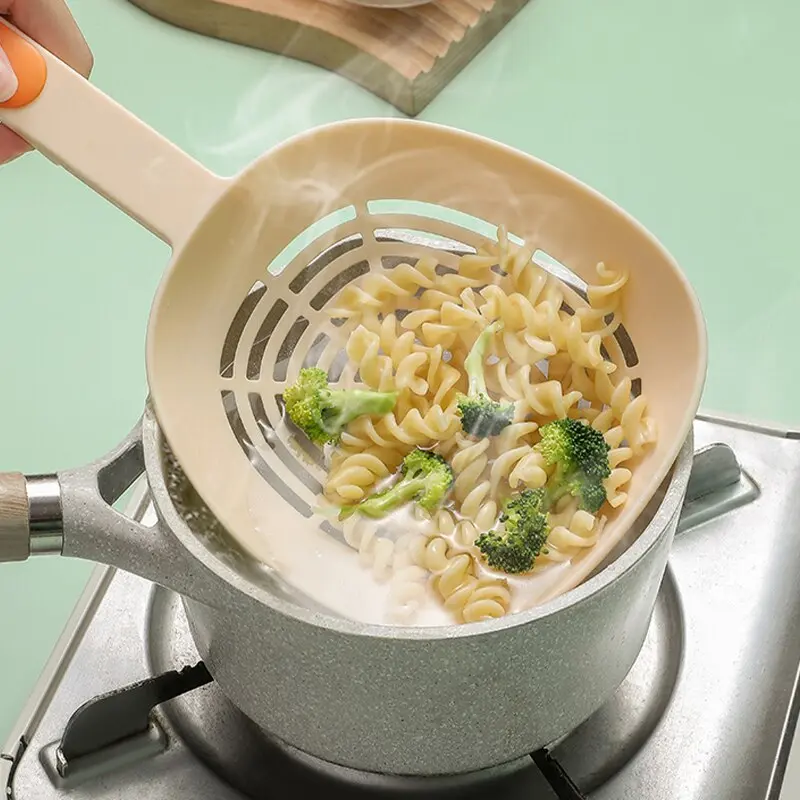 Leak Kitchen Pasta Spoon Fishing Dumplings Long Handle Food Grade High Temperature Resistant Spaghetti Large Funnel