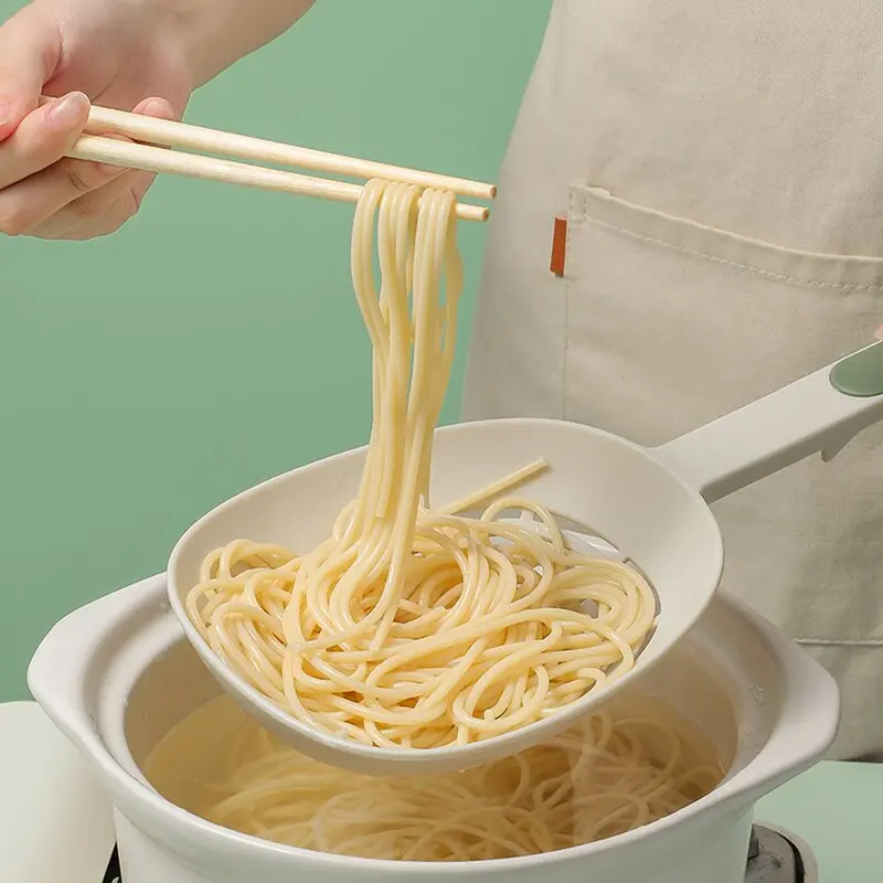 Leak Kitchen Pasta Spoon Fishing Dumplings Long Handle Food Grade High Temperature Resistant Spaghetti Large Funnel