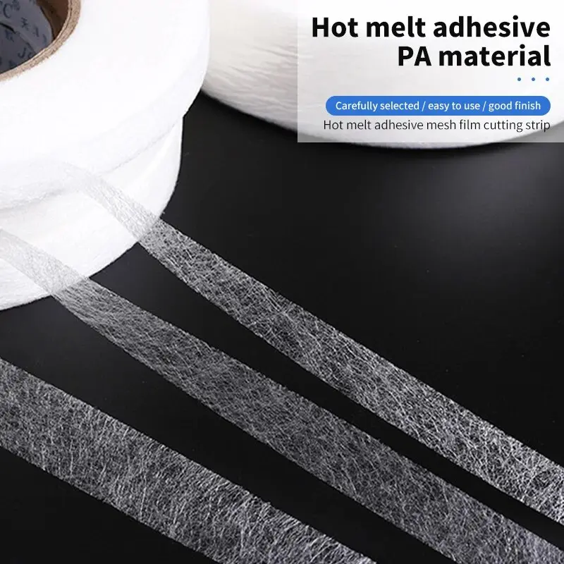 Double Sided Non-woven Lining Adhesive Clothes Ironing Hem Tape Lined Double Sided Adhesive Mesh Film DIY Sewing Accessories