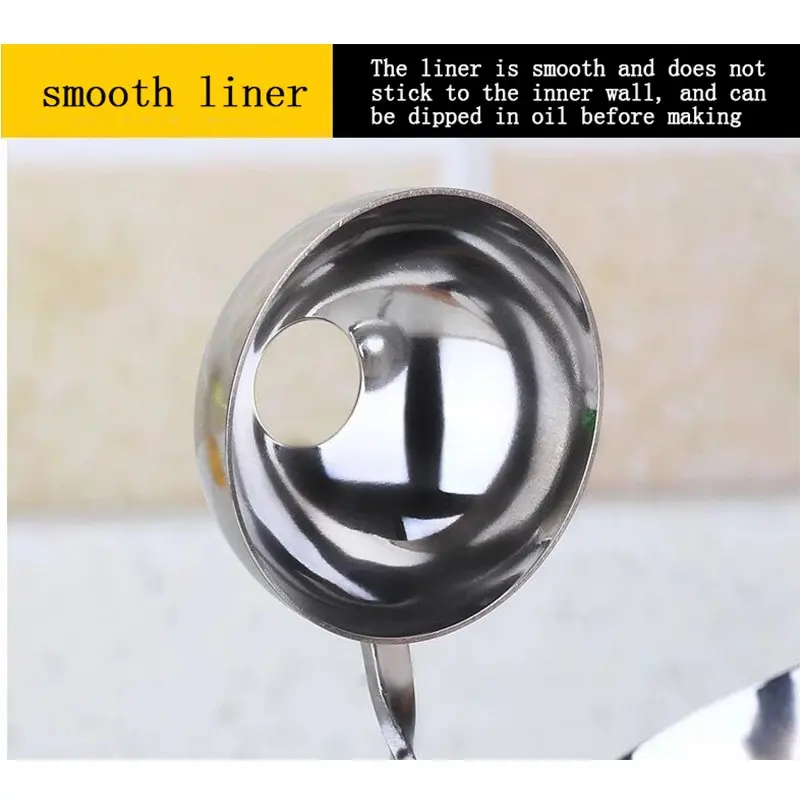 1 Set Of Meatball Maker Fish Ball Shrimp Ball Round Rice Ball Maker Stainless Steel Easy To Clean Kitchen Gadgets