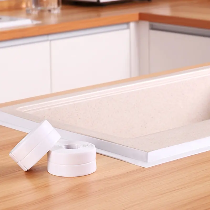 3.2m Kitchen Anti Mold Tape White Seal Waterproof Anti Grease Tape Bathroom Toilet Floor Seam Wall Corner Sticker