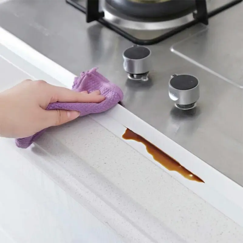 3.2m Kitchen Anti Mold Tape White Seal Waterproof Anti Grease Tape Bathroom Toilet Floor Seam Wall Corner Sticker
