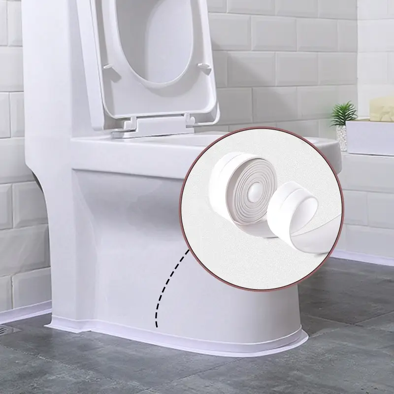 3.2m Kitchen Anti Mold Tape White Seal Waterproof Anti Grease Tape Bathroom Toilet Floor Seam Wall Corner Sticker