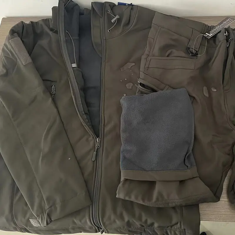 Winter Autumn Fleece Men's Jacket Tactical Waterproof Suit Outdoor Fishing Mountaineering Camping Sportswear Coat To Keep Warm