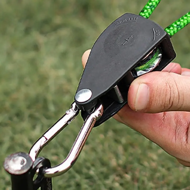 4pcs Adjustable 8inch Lanyard Hanging for Tent Fan Grow Plant Lamp Pulley Ropes Pulley Lifting Pulley Hook