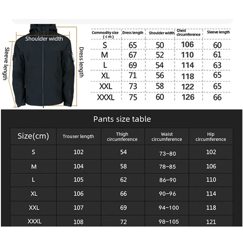 Winter Autumn Fleece Men's Jacket Tactical Waterproof Suit Outdoor Fishing Mountaineering Camping Sportswear Coat To Keep Warm
