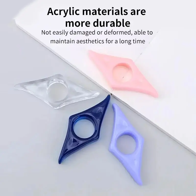1pcs Thumb Book Page Holders Acrylic Press Bookmarks Press Book Reading Aids Thumb Bookmarks