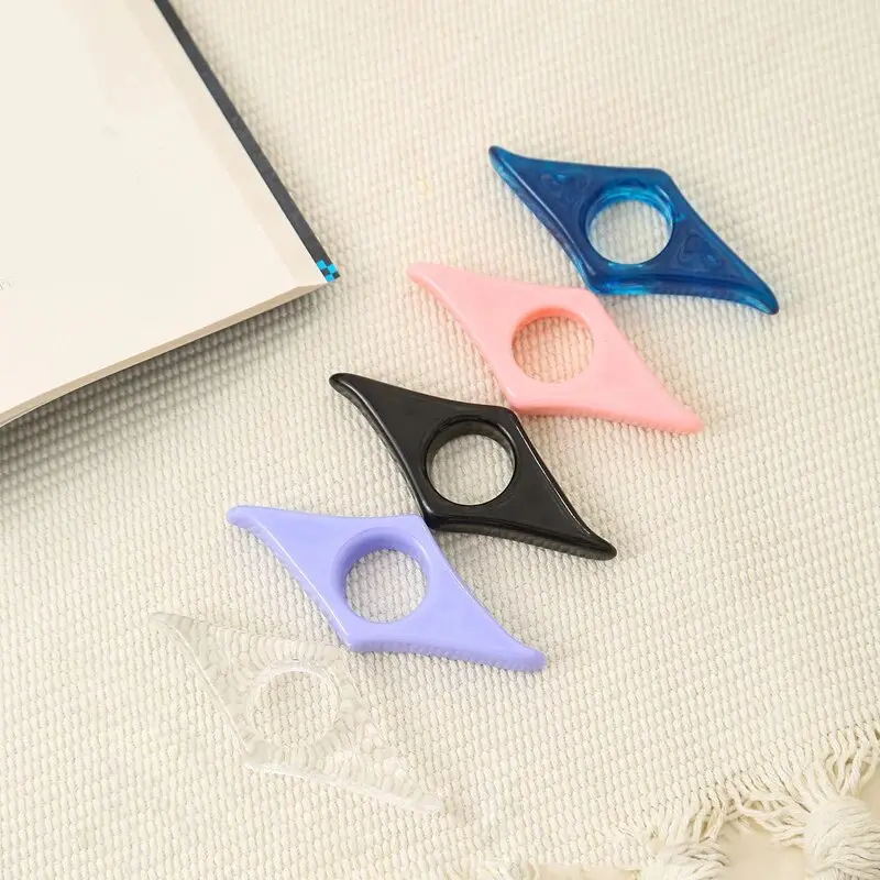 1pcs Thumb Book Page Holders Acrylic Press Bookmarks Press Book Reading Aids Thumb Bookmarks