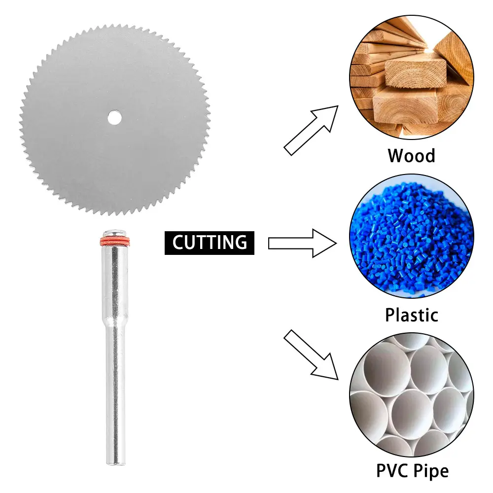 11PCS Set Mini Circular Saw Blade Stainless Steel Cutting Disc Wood Cutting Wheel For Rotary Tool Electric Tool