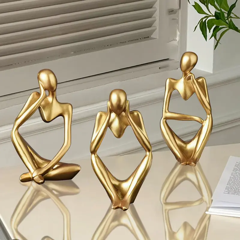 Scandinavian Art Abstract Figures Home Decoration, Mini Crafts, Light Luxury Entryway Ornament, Desktop Decoration 1pc