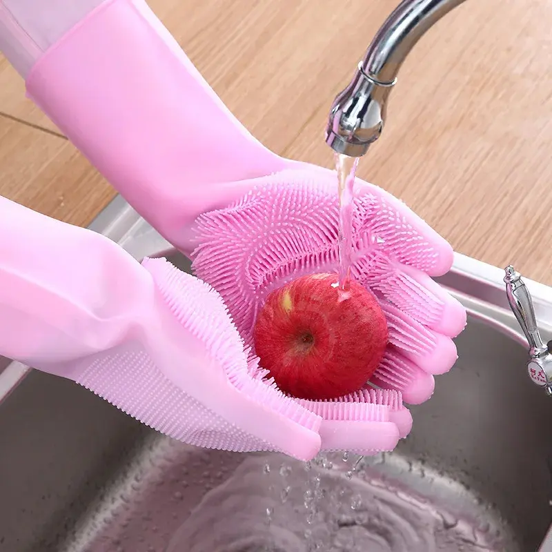 Bathroom Dog Cats Bath Brush Massage Gloves Soft Rubber Comb Pet Accessories For Cats Shower Cleaning Tools Suppliers