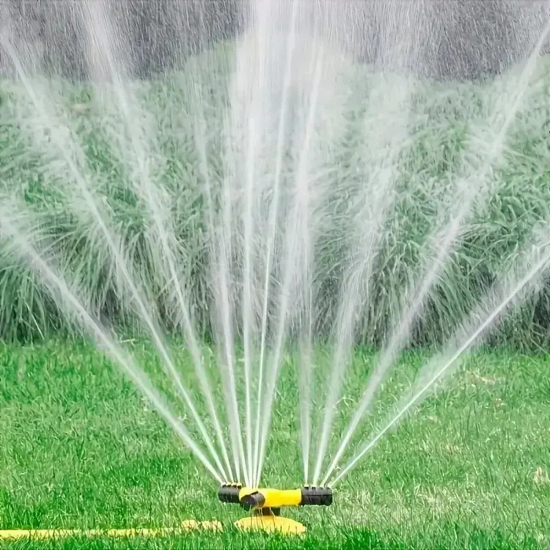 360 Degree Automatic Rotating Sprinkler Head For Nursery Irrigation, Rotating Three-way Sprinkler Series Sprinkler