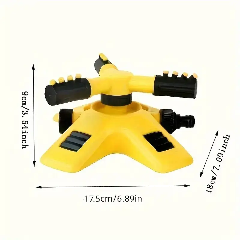 360 Degree Automatic Rotating Sprinkler Head For Nursery Irrigation, Rotating Three-way Sprinkler Series Sprinkler