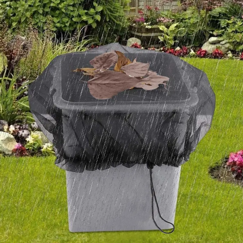 Rain Bucket Net Cover Bucket Insect Proof Net Cover Water Tank Screen Protection Cover Rain Bucket Filter Protective Net