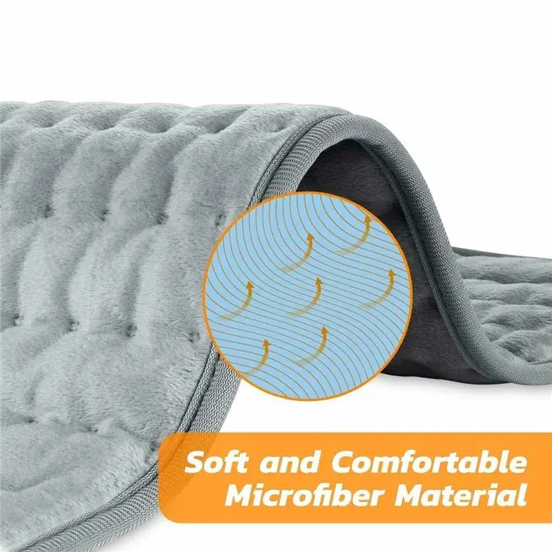 120w 230V Electric Heating Pad Shoulder Neck Back Spine Leg Pain Relief Timed Physiotherapy Winter Heater 75x40cm/60x30cm