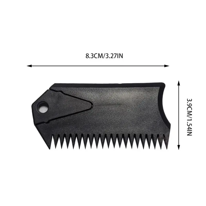 Wax Scraper Comb for Outdoor Surfboards SUP Paddler Inflatable Boat Wax Scraper Comb with Key Detachable.