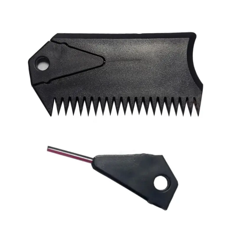 Wax Scraper Comb for Outdoor Surfboards SUP Paddler Inflatable Boat Wax Scraper Comb with Key Detachable.