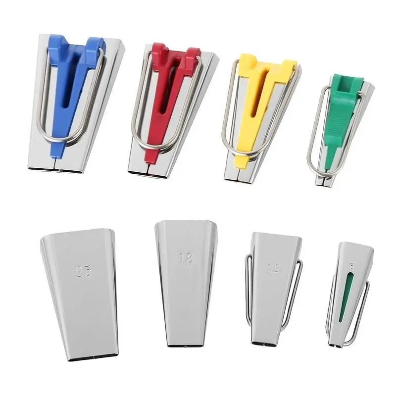 4pc Sewer DIY Quilting Tools Tape Maker Edger Bobbin Winder Piper Puller Set 6/9/12/18/25mm