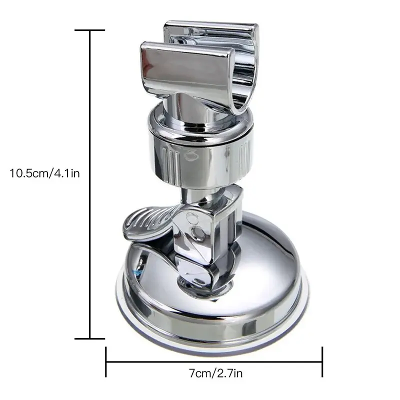 Shower Holder 360°Adjustable Self-adhesive Shower Head Stand Bracket, Suction Cup Shower Head Holder Bathroom Accessories