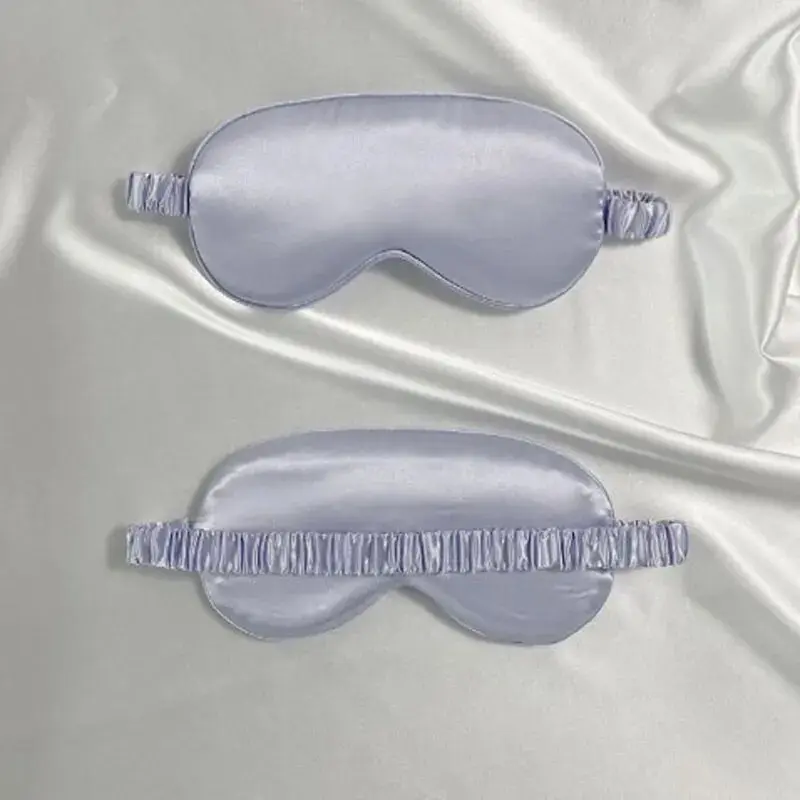 2pcs Simulation Silk Blackout Eye Mask Breathable Travel Lunchtime Satin Eye Mask Sleep Sleep Eye Mask