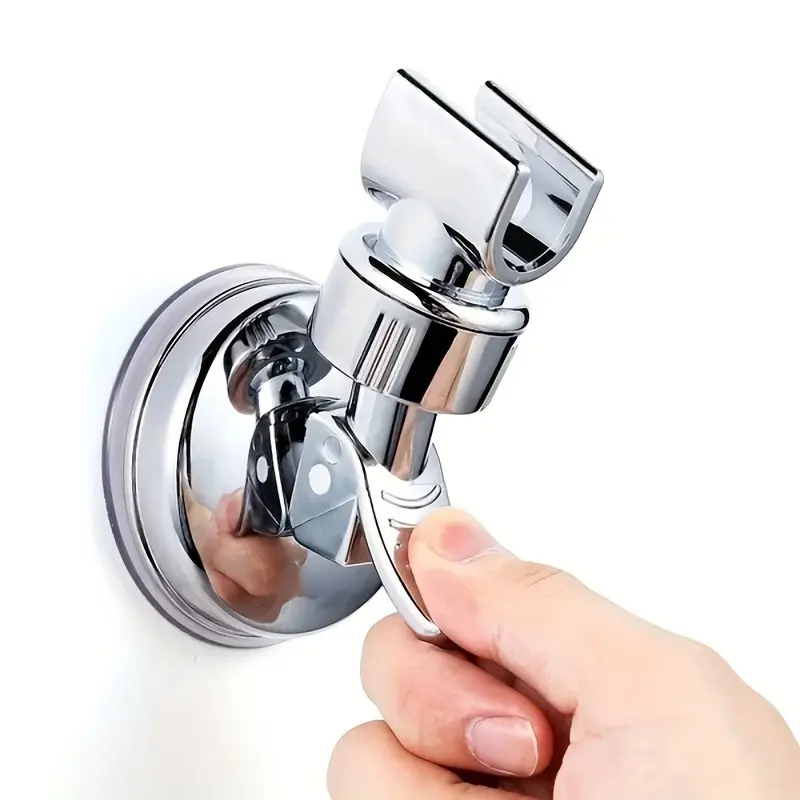 Shower Holder 360°Adjustable Self-adhesive Shower Head Stand Bracket, Suction Cup Shower Head Holder Bathroom Accessories