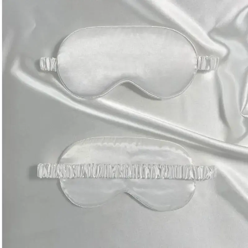 2pcs Simulation Silk Blackout Eye Mask Breathable Travel Lunchtime Satin Eye Mask Sleep Sleep Eye Mask