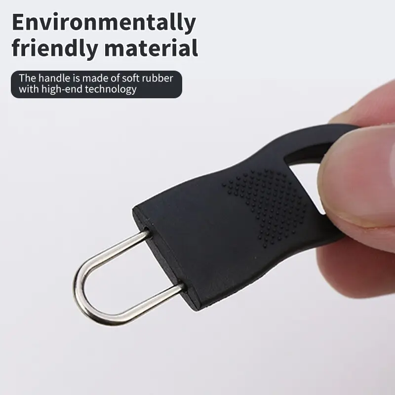 8pcs Replacement Zipper Head Tool-free Removable Zipper Puller for Luggage Schoolbag End Fit Rope Tag Clothing Zip Fixer Broken