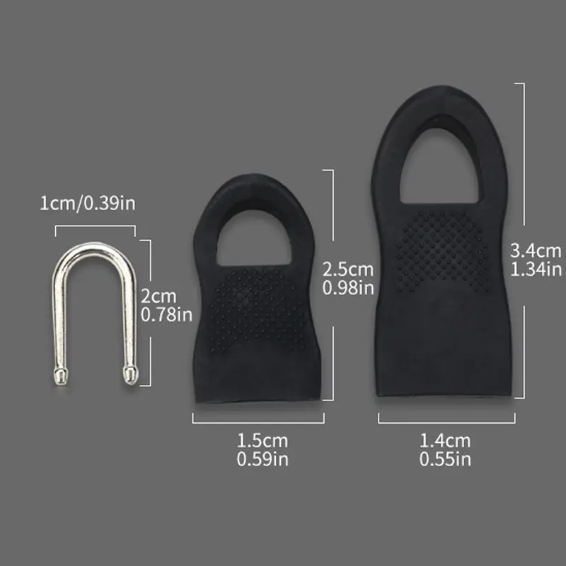 8pcs Replacement Zipper Head Tool-free Removable Zipper Puller for Luggage Schoolbag End Fit Rope Tag Clothing Zip Fixer Broken