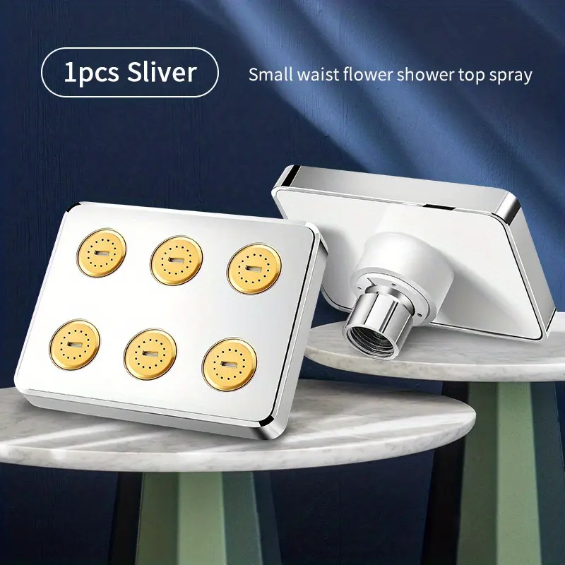 Supercharged Wall-Mounted Shower Head Rotatable Top Spray Shower Head Upgrade Your Bathroom Accessories