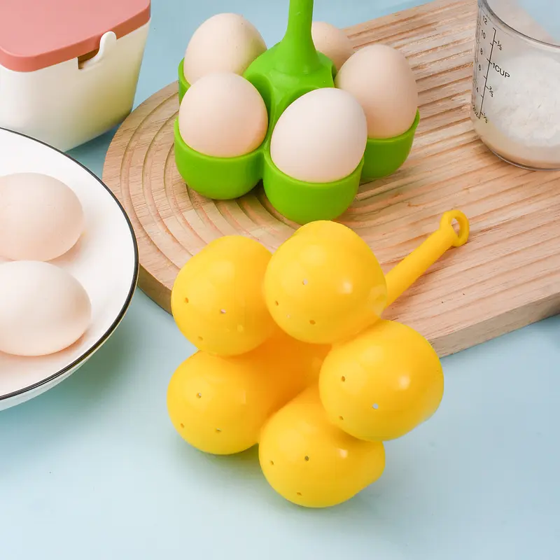 5 Hole Silicone Egg Cooker High Temperature Resistant Steamed Egg Tray Food Grade Complementary Food Tools