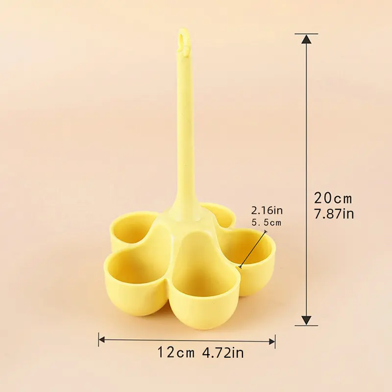 5 Hole Silicone Egg Cooker High Temperature Resistant Steamed Egg Tray Food Grade Complementary Food Tools