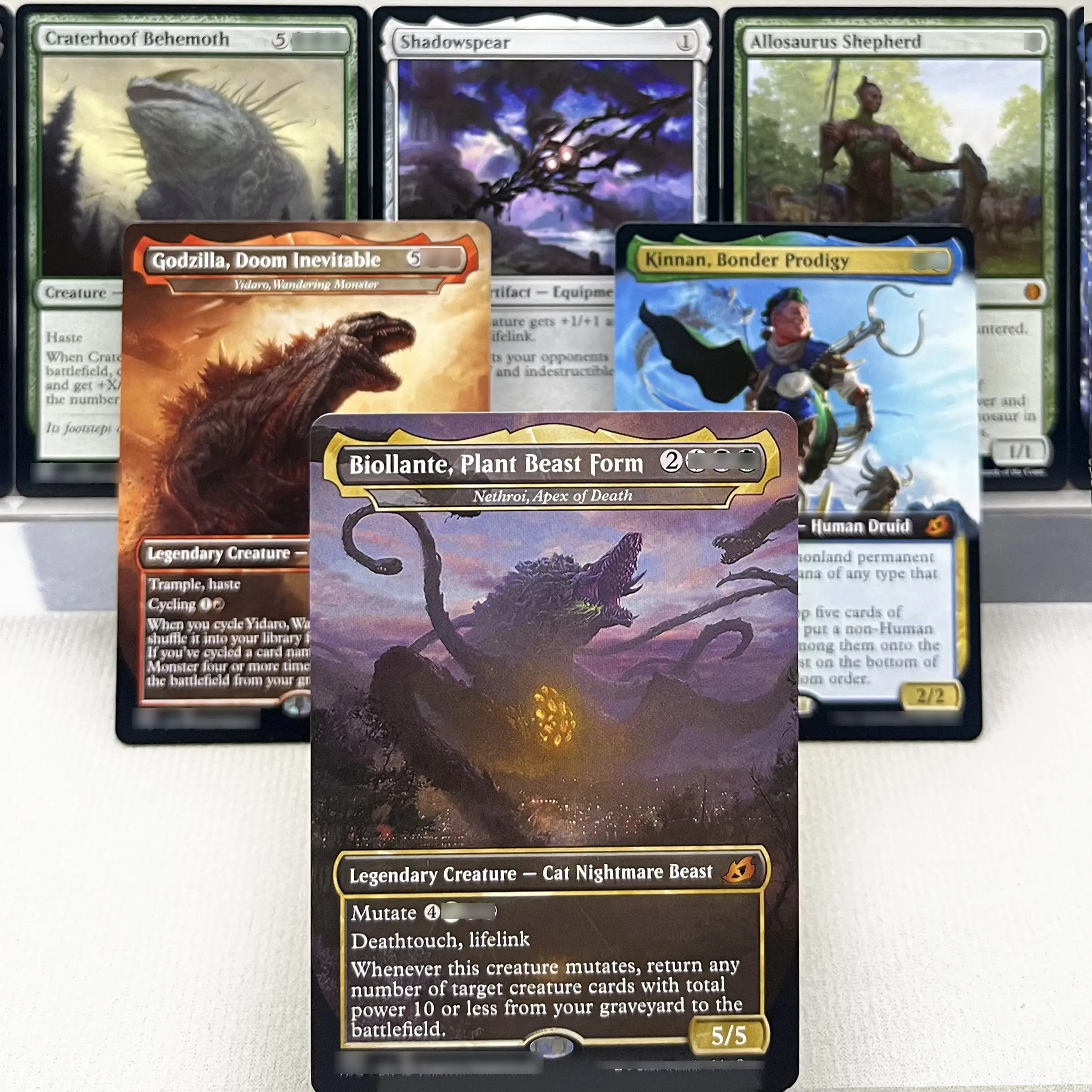 IKO JMP THB HOLO13-Ⅰ03 Tcg proxy magic cards Nethroi, Apex of Death Kinnan, Bonder Prodigy Yidaro, Wandering Monster gather