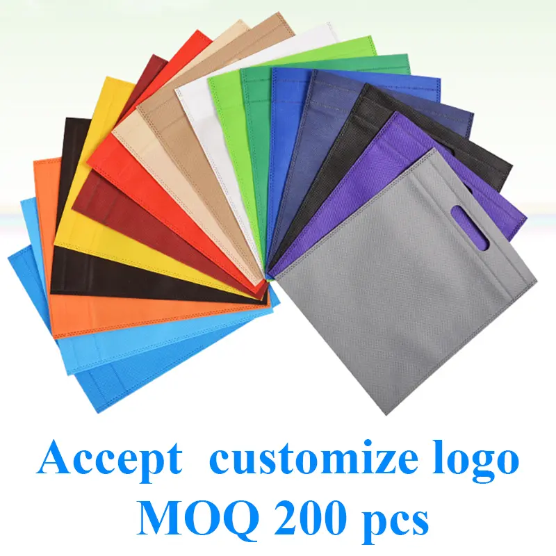 20 piece/lot Custom logo printing Non-woven bag / totes portable shopping bag for promotion and advertisement 80g fabric  logo p