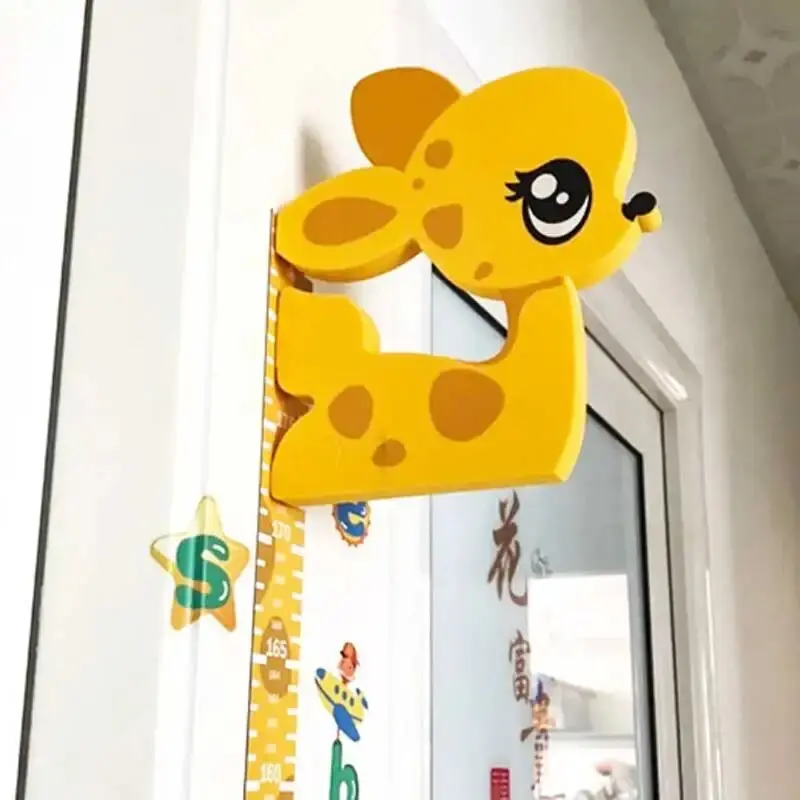 3D Cartoon Height Stickers Movable Children's Wall Decoration Baby Height Measurement Wall Stickers Ruler