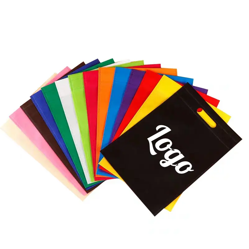 20 piece/lot Custom logo printing Non-woven bag / totes portable shopping bag for promotion and advertisement 80g fabric  logo p