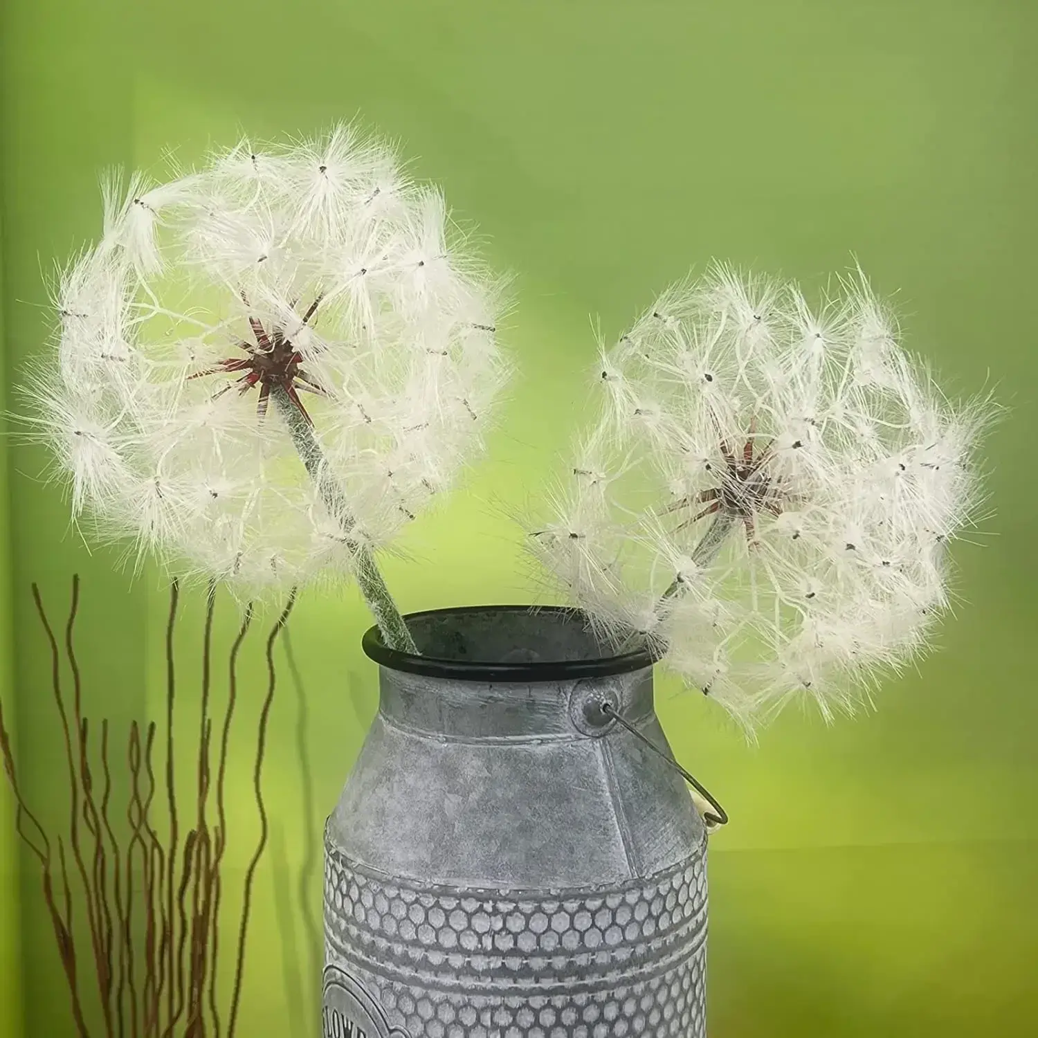 (2 Pcs)Artificial Dandelion Flower, Giant Faux Dandelion Flowers Artificial Dandelion Flowers for Home Decoration