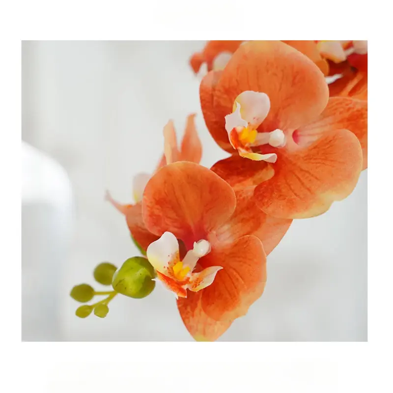 45CM5 Head Phalaenopsis Artificial Flower High-end Wedding Decorative Flower Indoor Home Shopping Mall Decorative