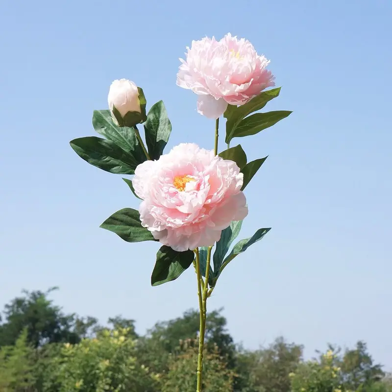 29.1 Inch Yangfei Peony Artificial Flower for Home Decoration Wedding Studio Soft Furnishing